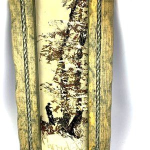 Morris Katz Signed Amazing Original Oil Painting Early Work, Nicely Framed 14 x7